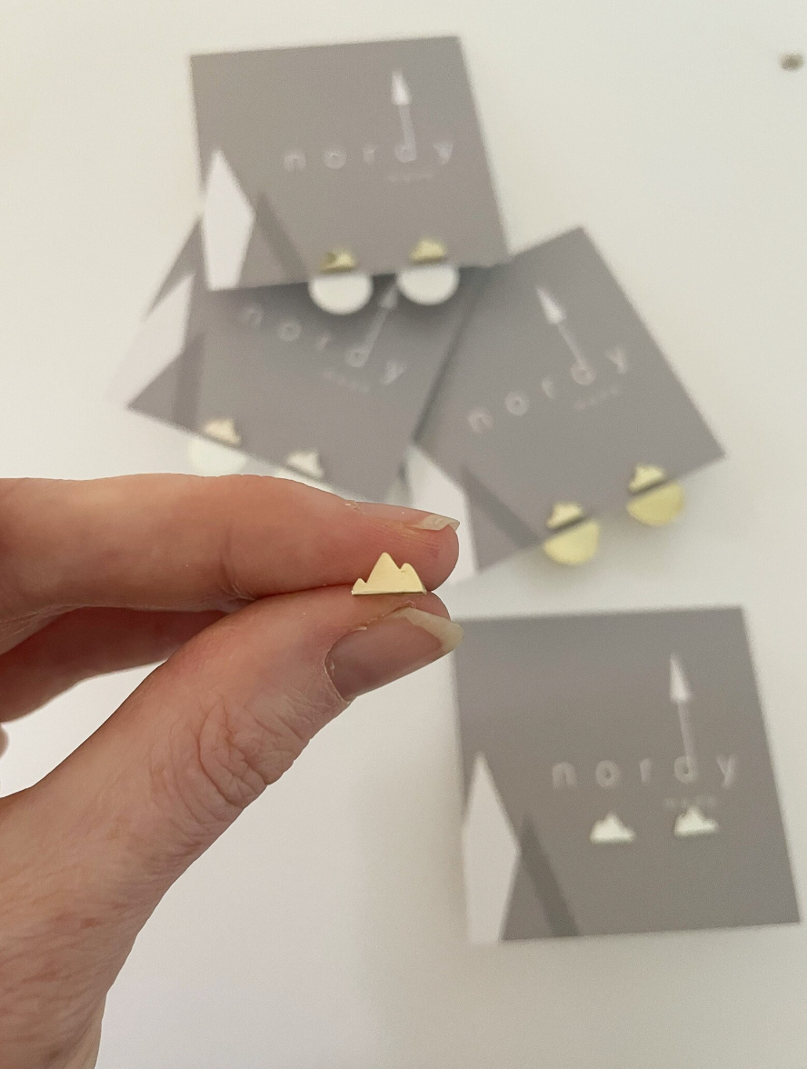 MALI mountain stud earrings