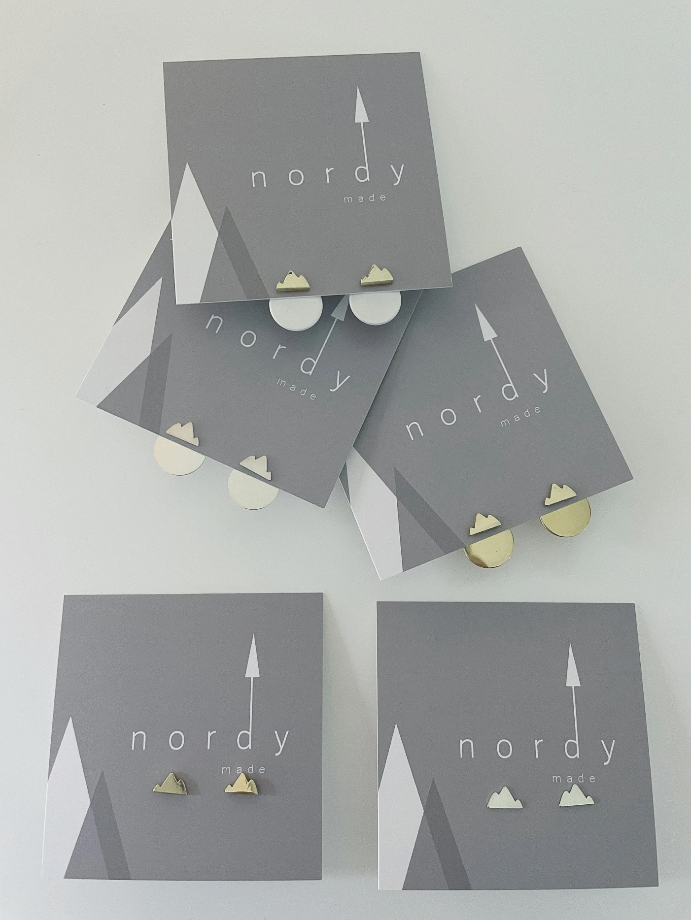 MALI mountain stud earrings