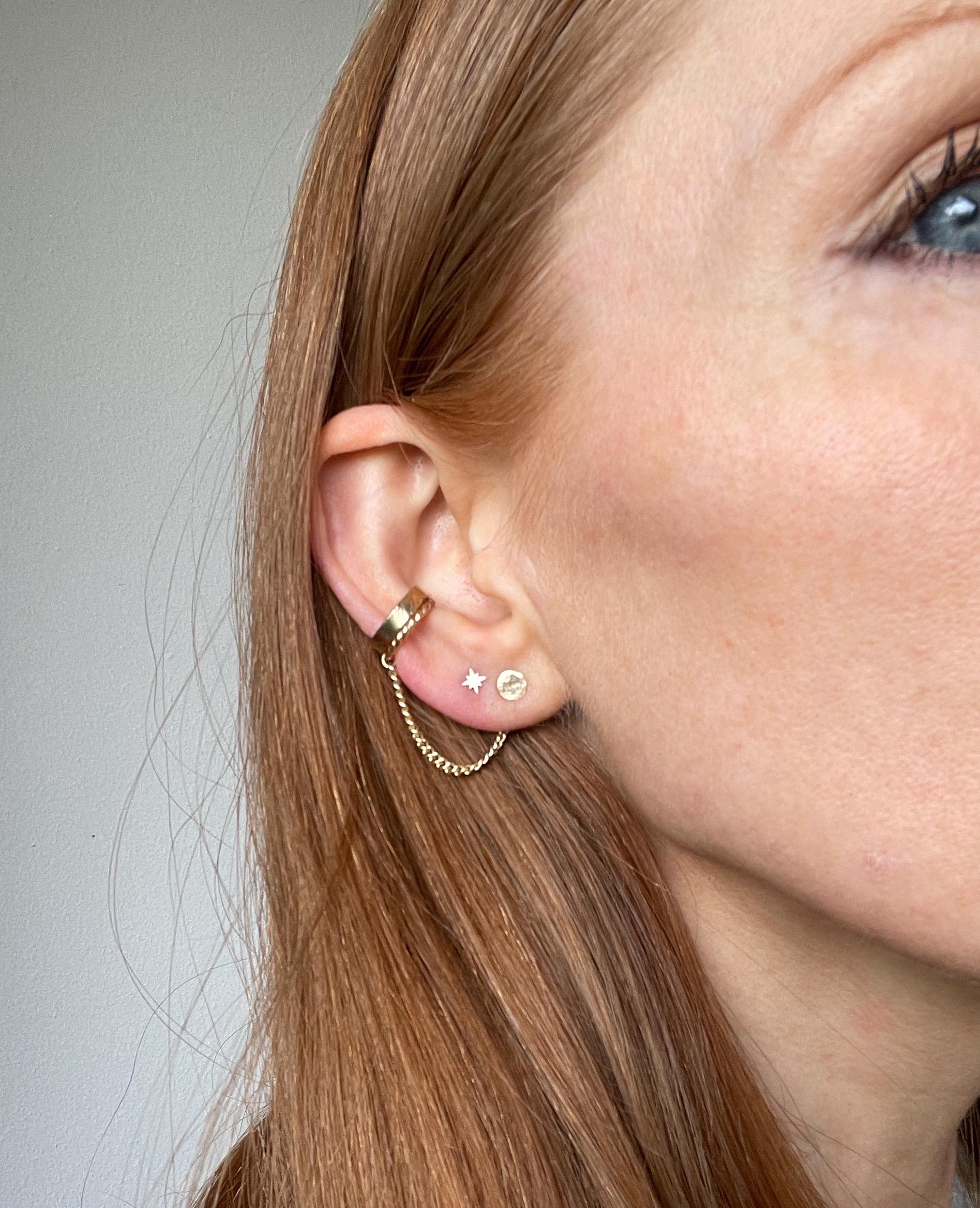 14k GOLD fill STAR STUDS/ tiny sterling silver star earrings/ gold star earrings/ starburst earrings/ dainty studs/ minimalist studs