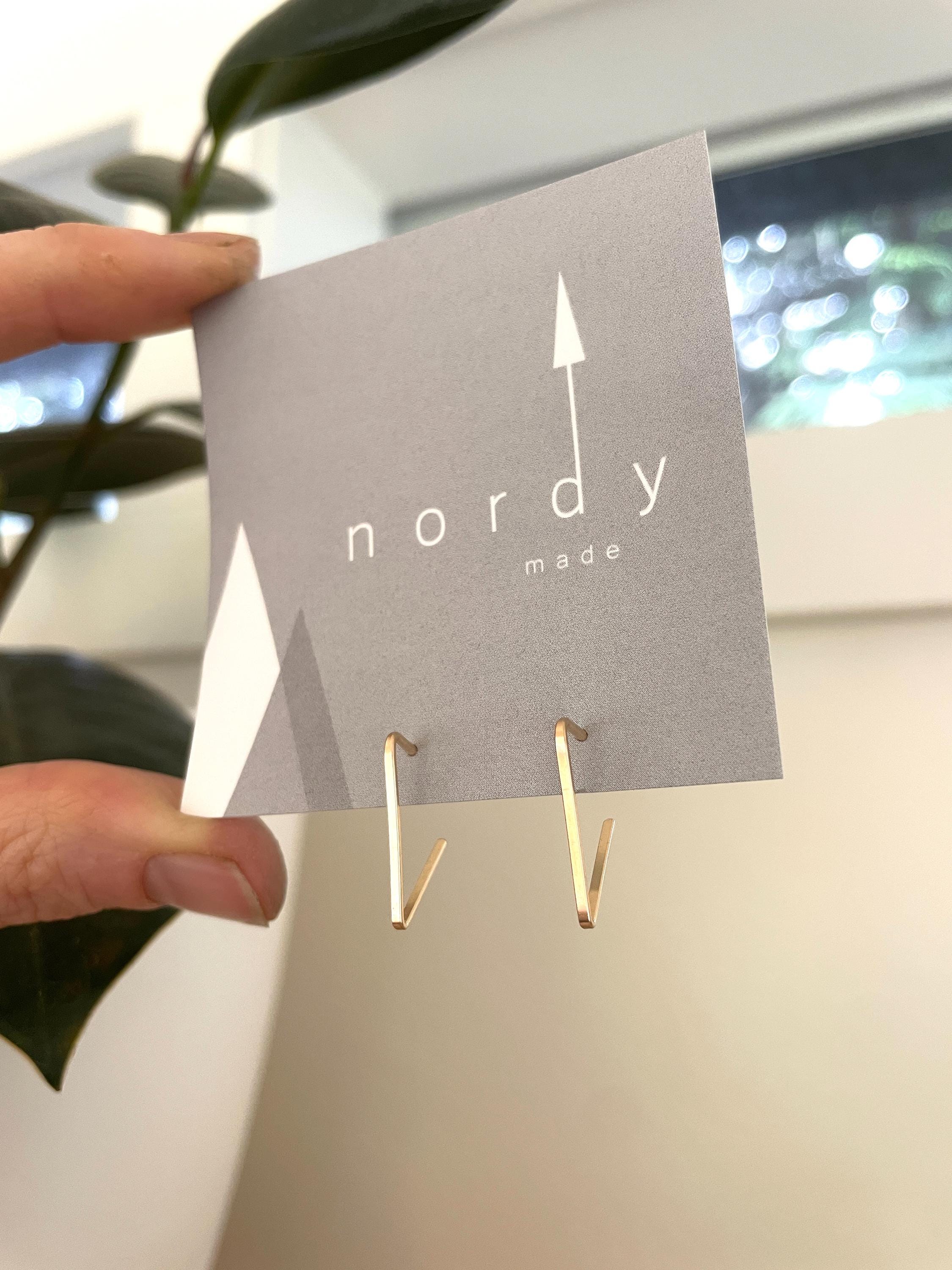 Minimalist GOLD TRIANGLE HOOPS/ 14k gold fill hoops/ modern earrings/ diamond hoops/ simple hoops/ waterproof earrings/ triangle earrings