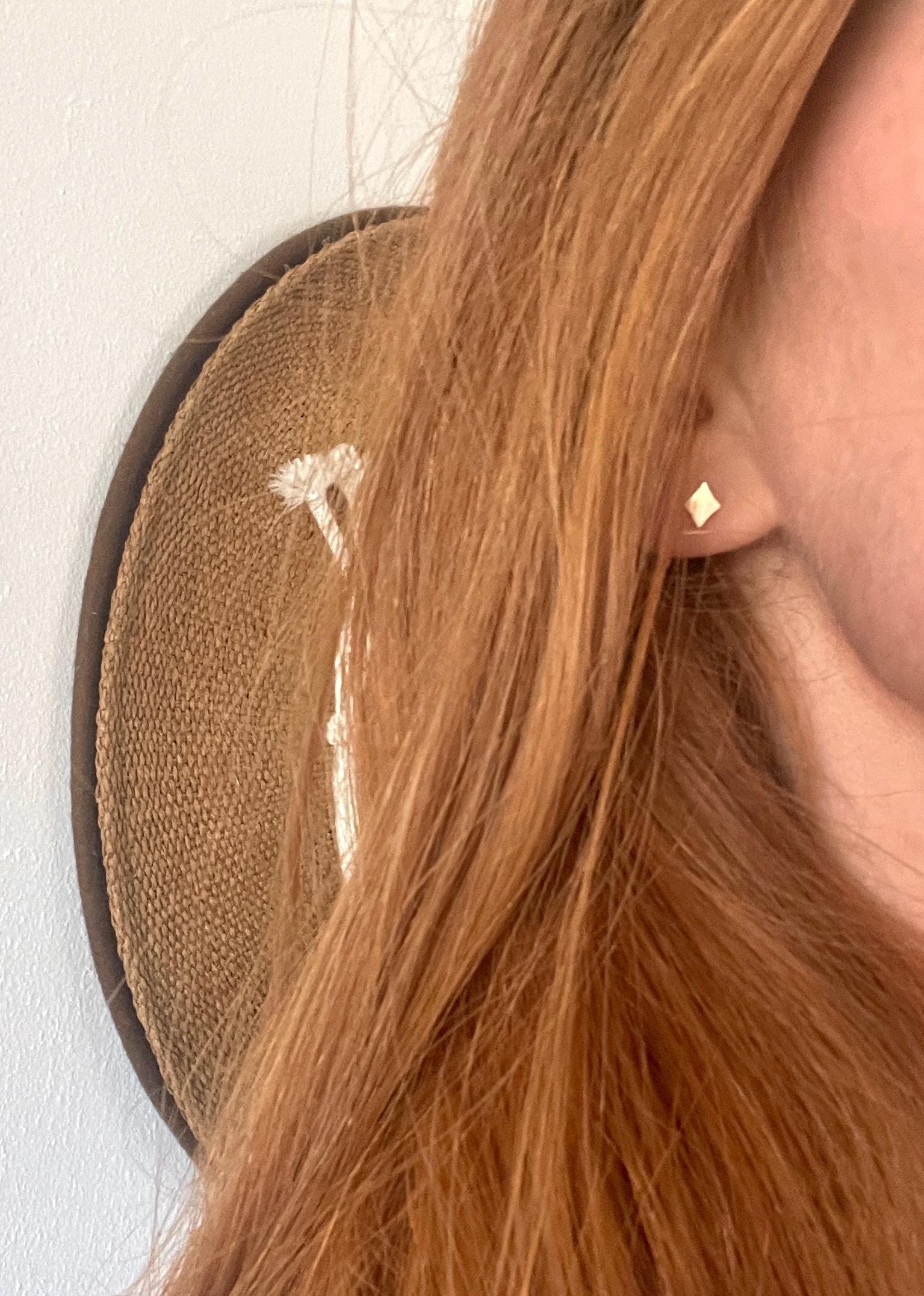 14K gold fill MINIMALIST DIAMOND STUDS/ sparkle studs/ kite studs/ rhombus studs/ simple studs/ dainty earrings/ star studs/star earrings