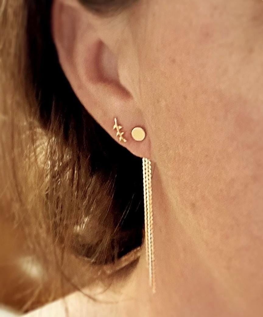 MINIMALIST LEAF STUDS / Star studs/ simple studs/ tree earrings/ dainty star earrings/ sparkle earrings/ branch studs /kiss studs
