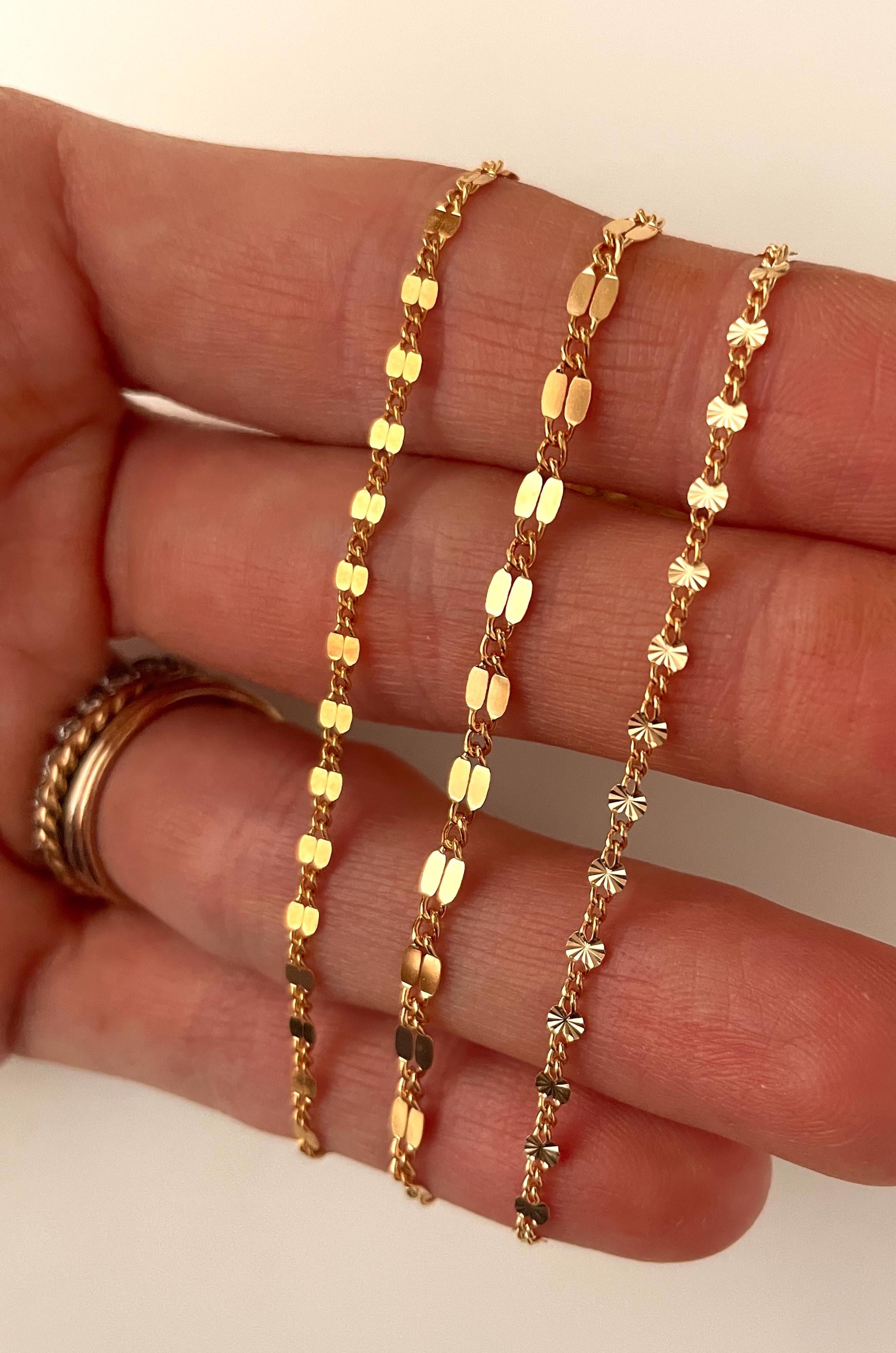 14K GOLD FILL starburst BRACELET/ gold sparkle chain bracelet/ Friendship bracelet/minimalist gold bracelet/ dainty chain bracelet/