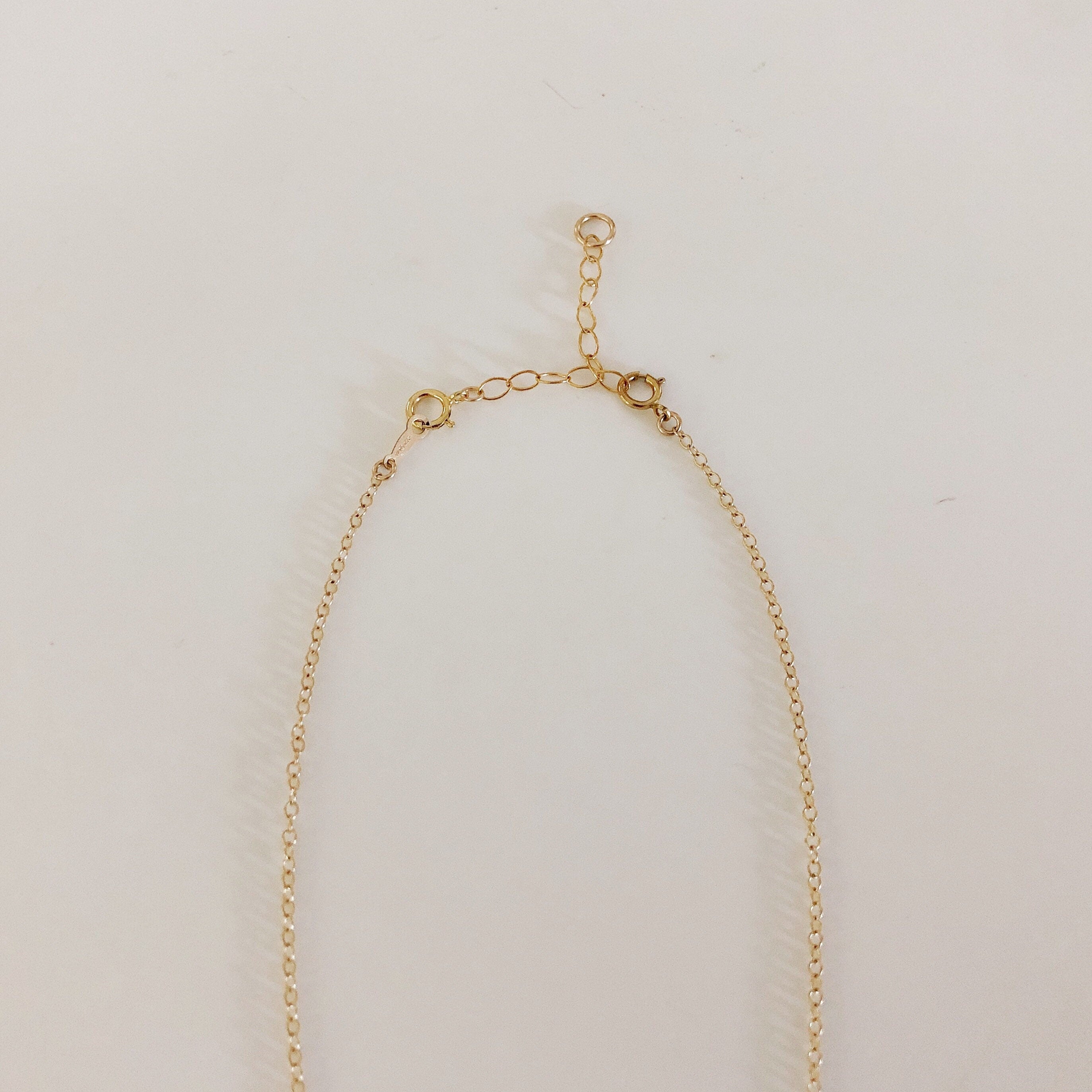 14K GOLD fill NECKLACE EXTENDER/ chain extender/nordymade/ adjustable necklace/ handmade jewelry/layering necklace