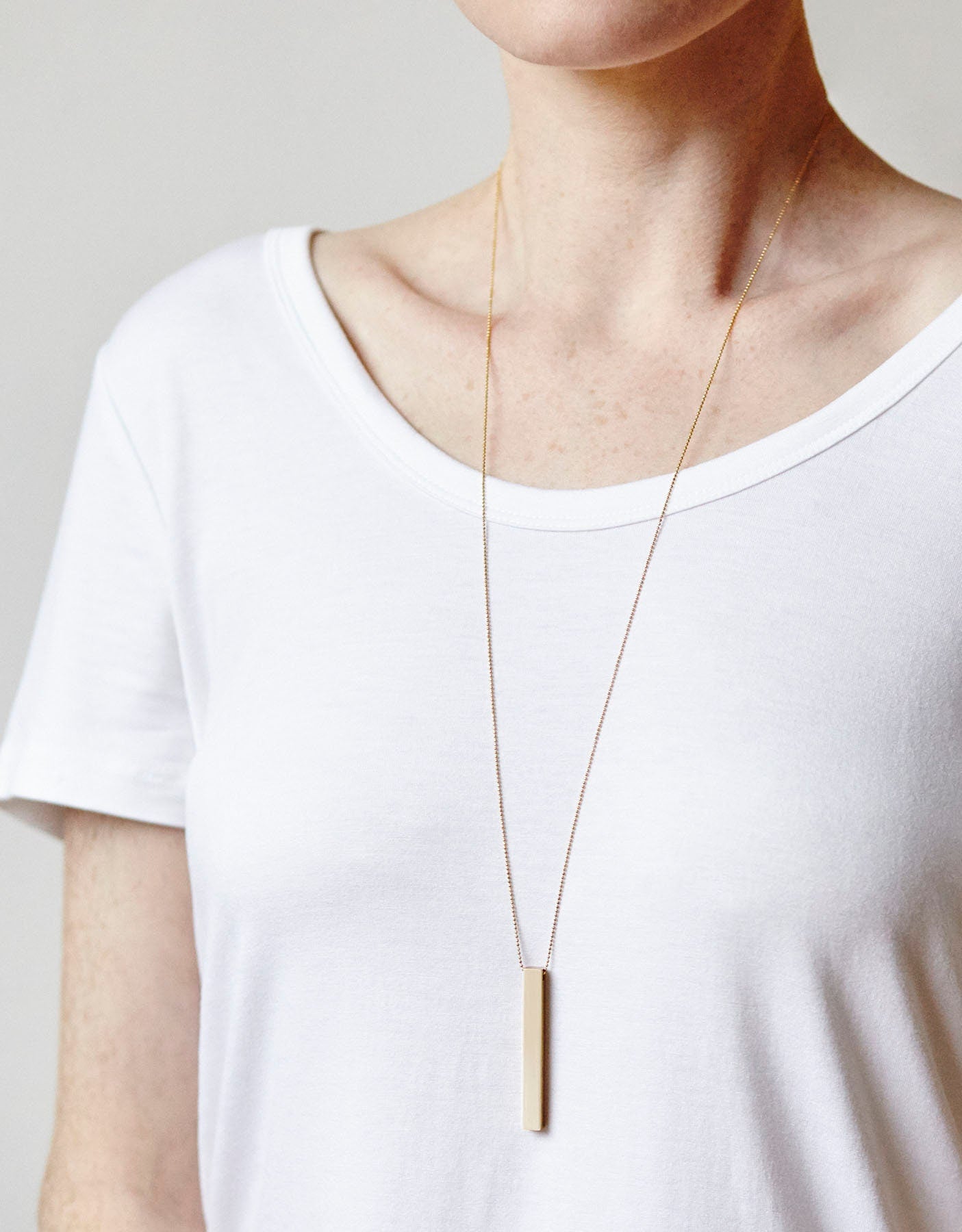 LANGLY rectangle necklace