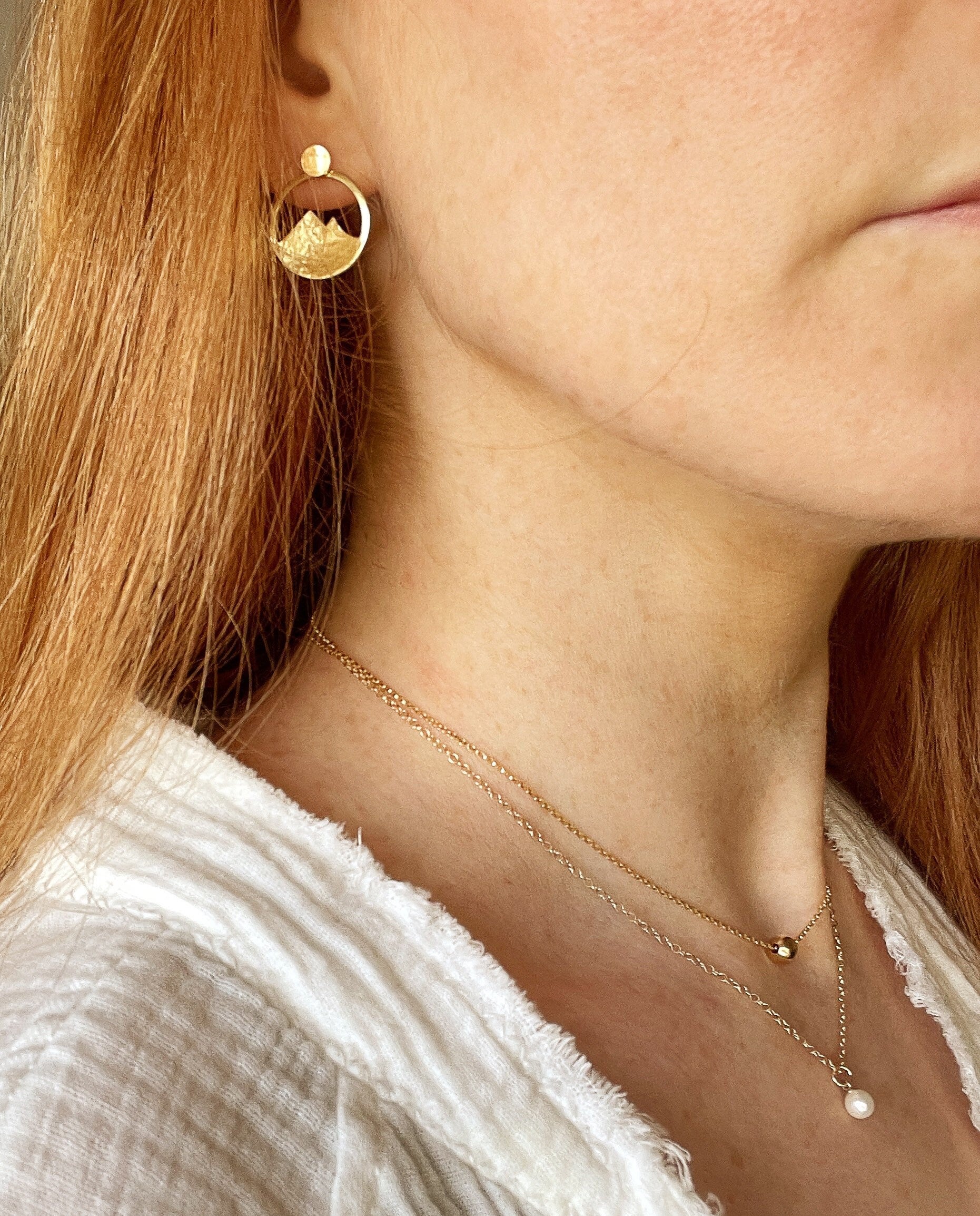 MIRA mountain ear jacket earrings