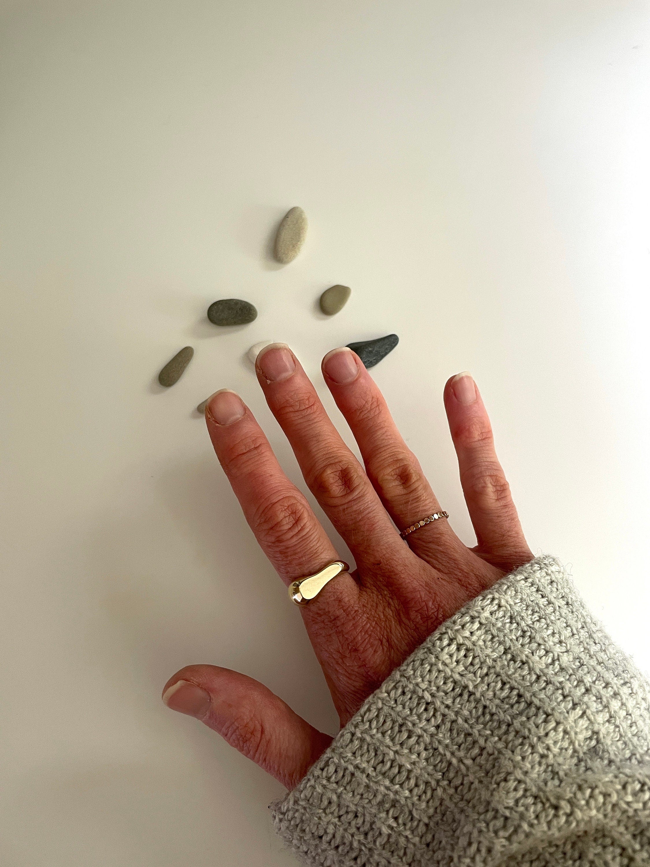 Willas MINIMALIST statement SIGNET RING/ adjustable boho ring/ cocktail ring/ gold statement ring/ chunky ring/ modern ring/ organic ring/