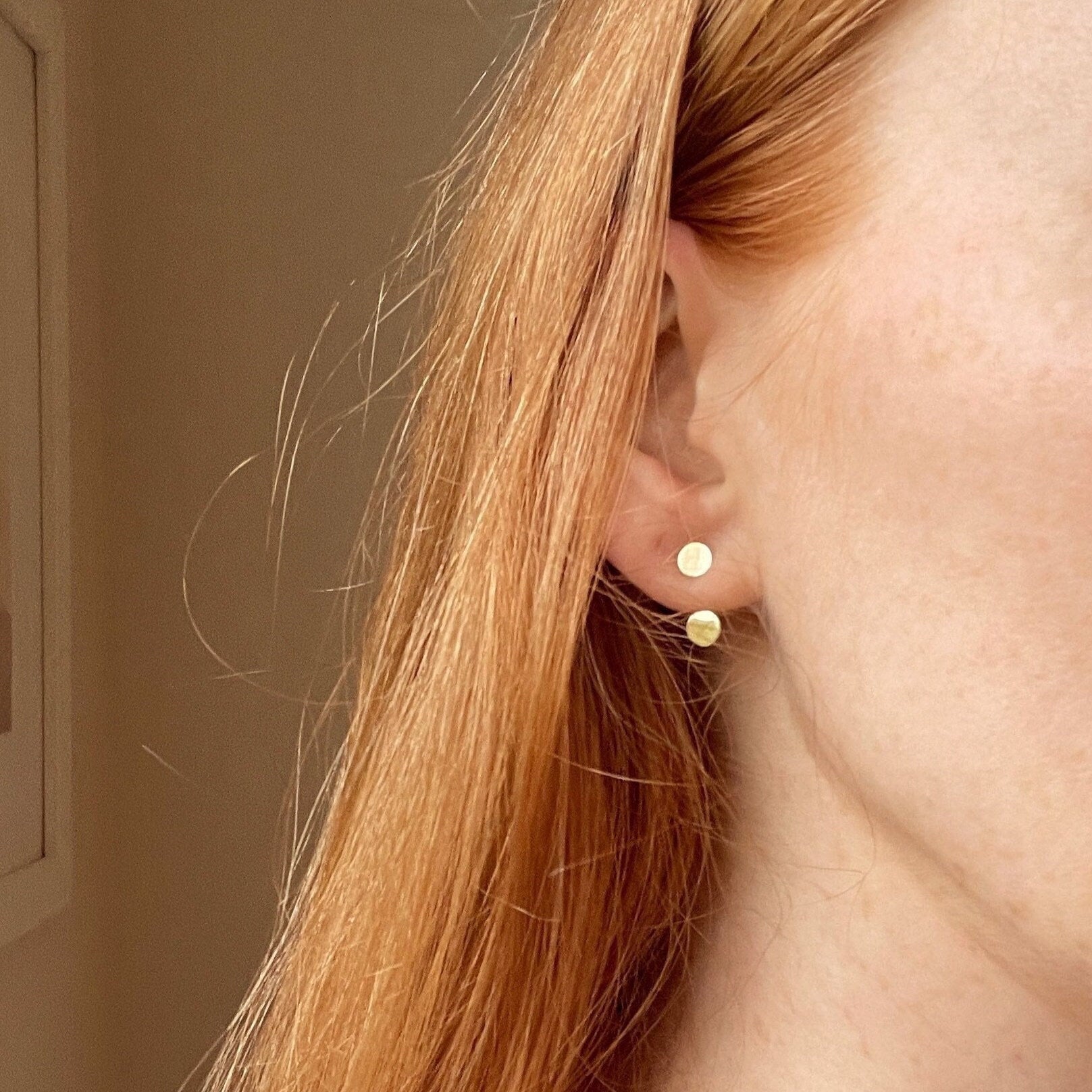 IDA double dot ear jacket earring