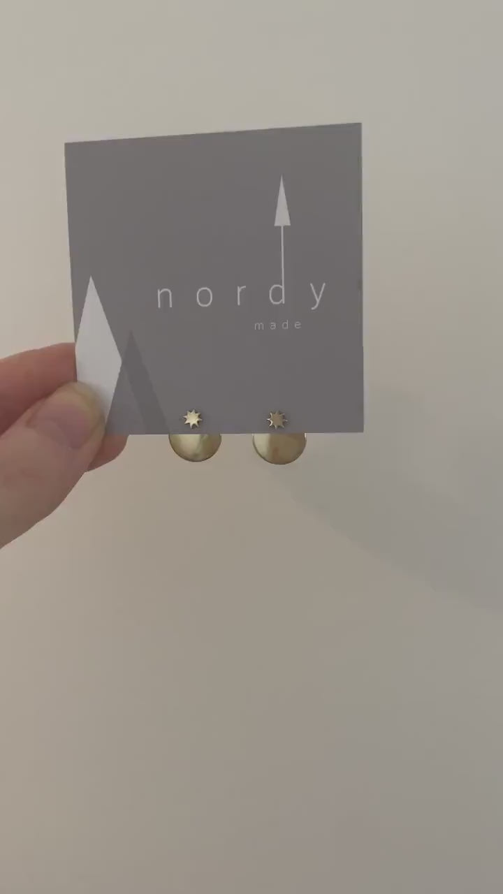 NORR STAR minimalist EARJACKET studs/earring jackets/star earrings/minimalist earrings/hypoallergenic earrings/nordymade/moonandstars