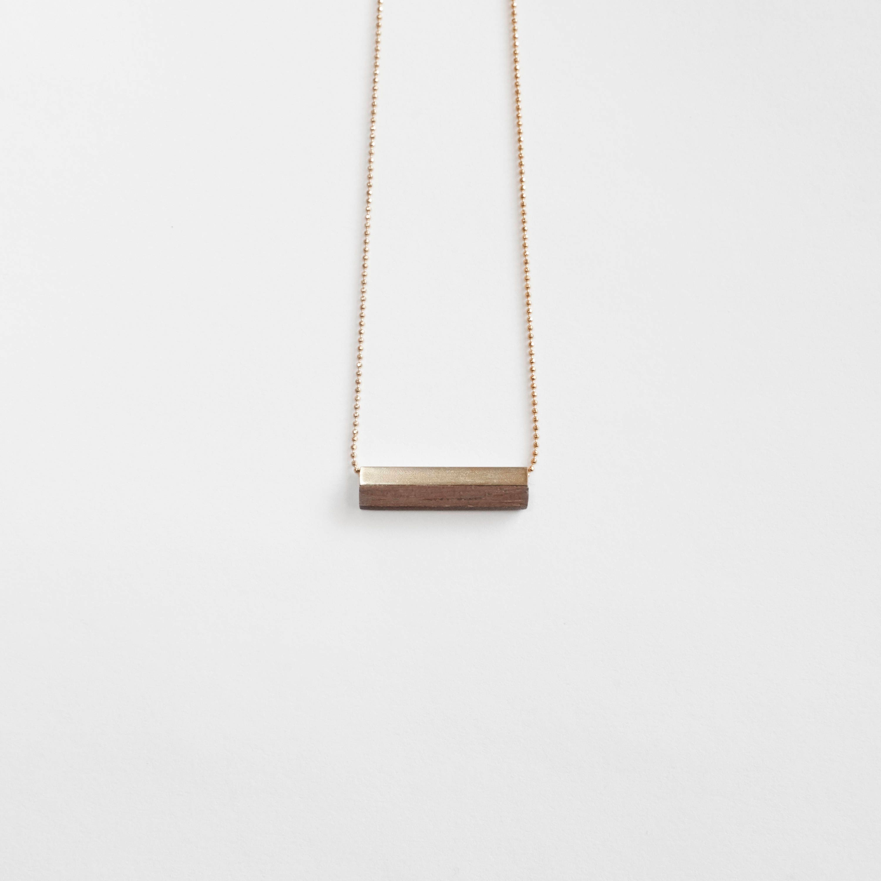 EIRA MINIMALIST walnut BAR necklace/valentines gift/rectangle bar/wood necklace/wood jewelry/minimalist necklace/charm/nordymade/nordy