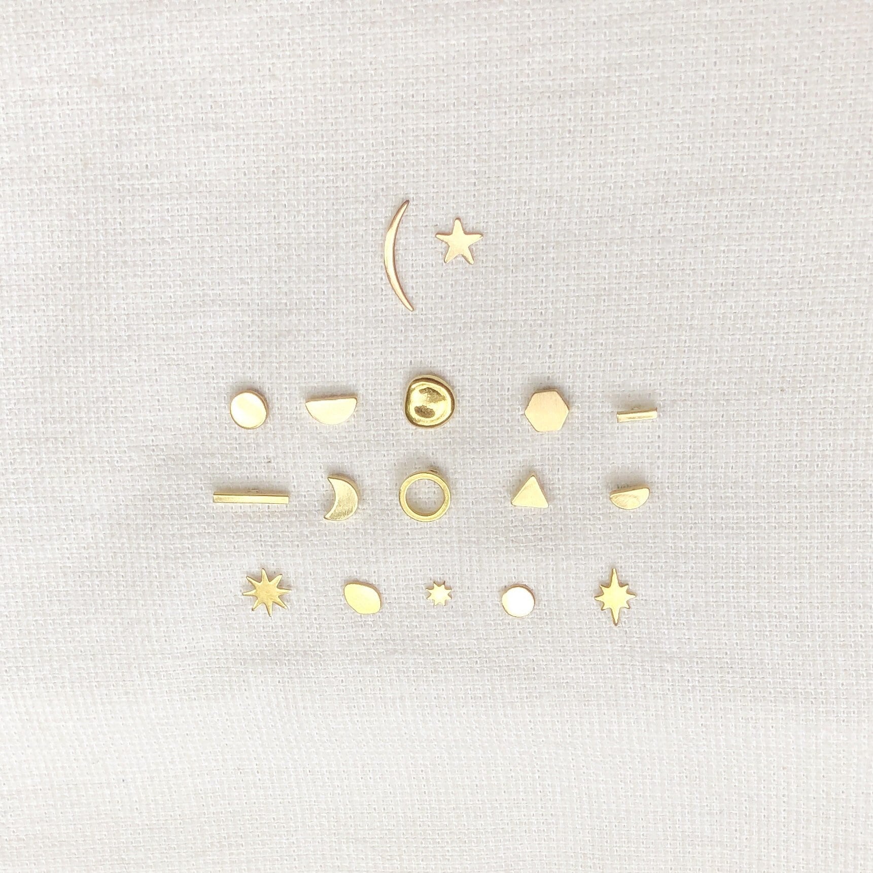 single MIX and MATCH minimalist STUDS/simple studs/unisex studs/simple earrings/geometric jewelry/circle studs/dot earrings/gold studs