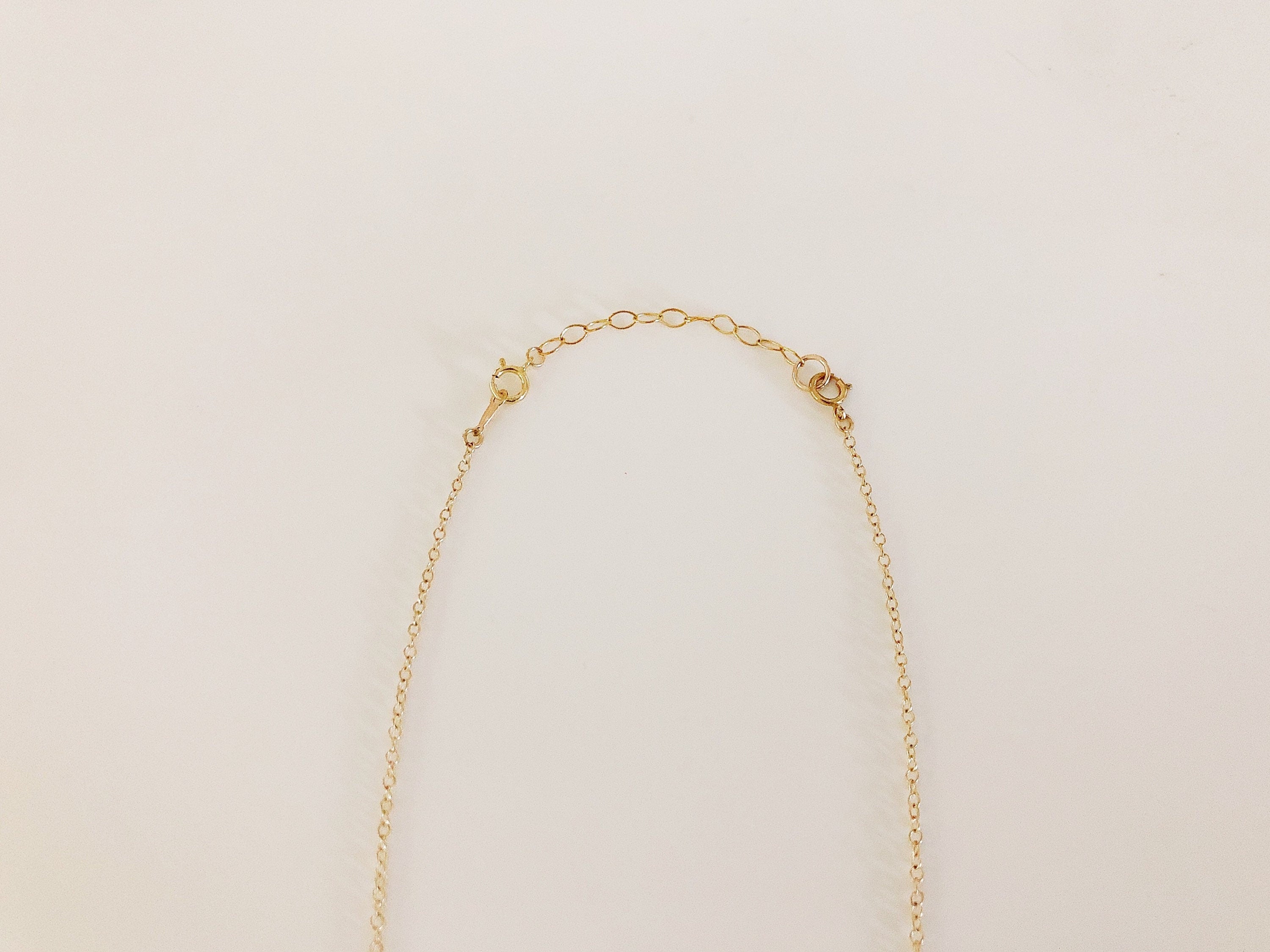 14K GOLD fill NECKLACE EXTENDER/ chain extender/nordymade/ adjustable necklace/ handmade jewelry/layering necklace