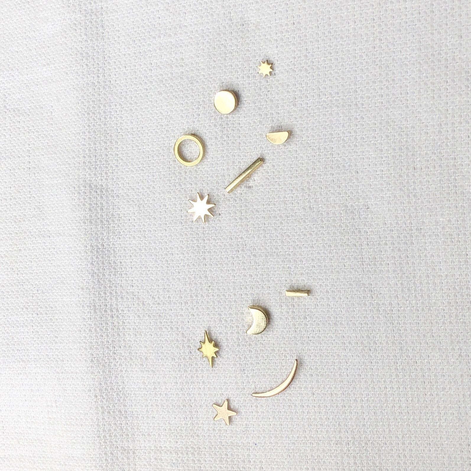 single MIX and MATCH minimalist STUDS/simple studs/unisex studs/simple earrings/geometric jewelry/circle studs/dot earrings/gold studs